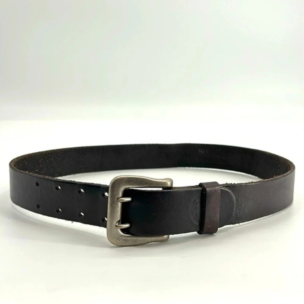 UEC Buffalo men’s brown leather belt size 32